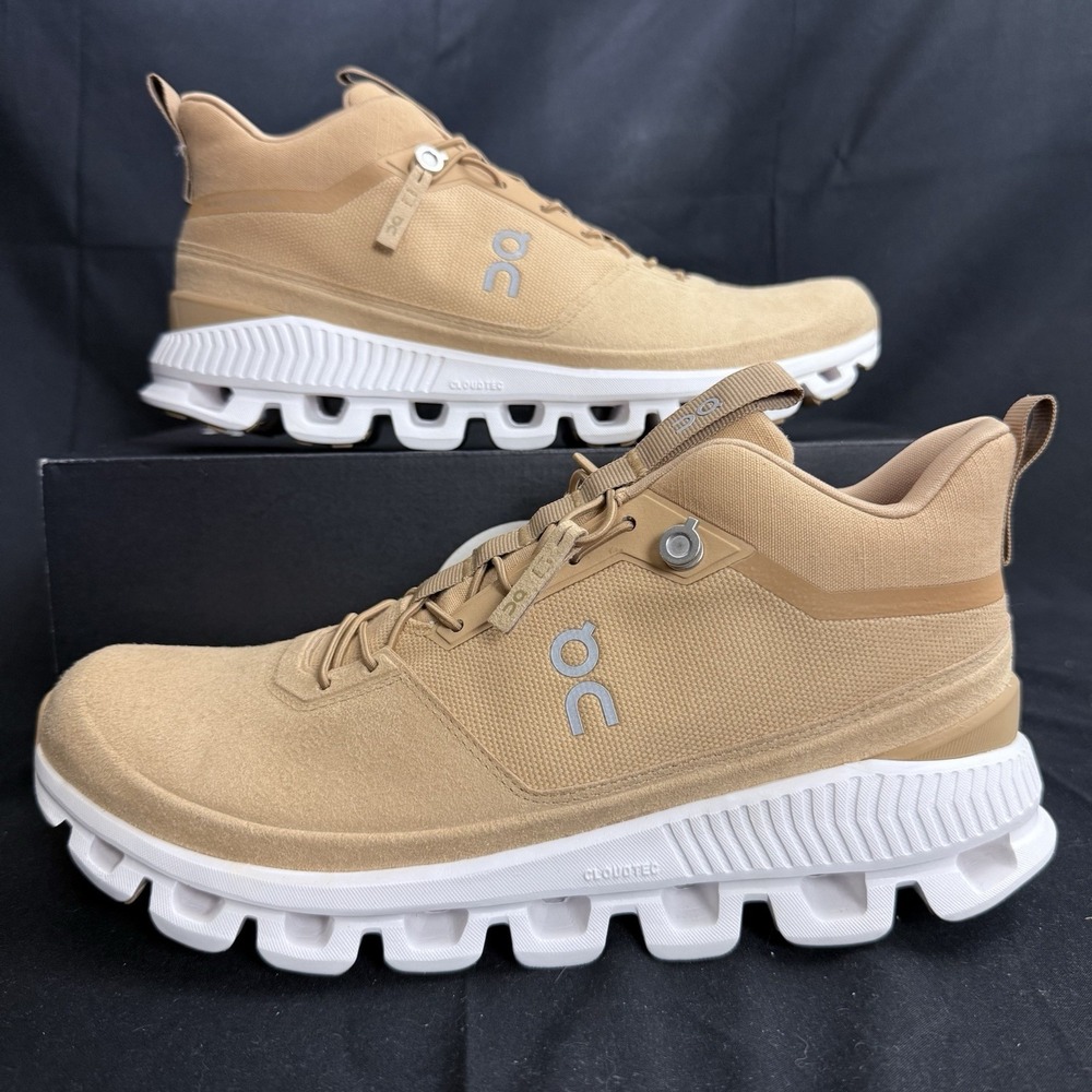 Women's Size 11 - On Cloud Hi Monochrome Running Shoes Sand Dune 28.99647